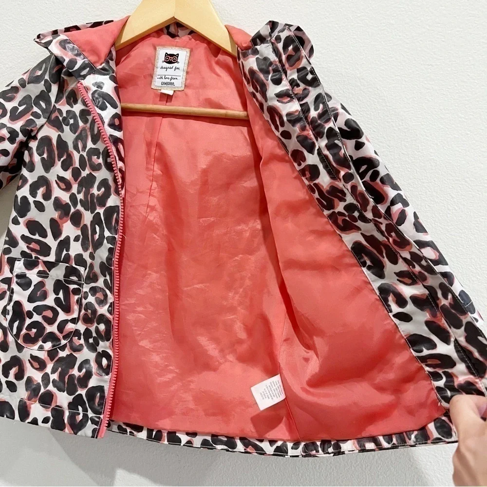 GYMBOREE Animal Print Leopard Rain Jacket XS